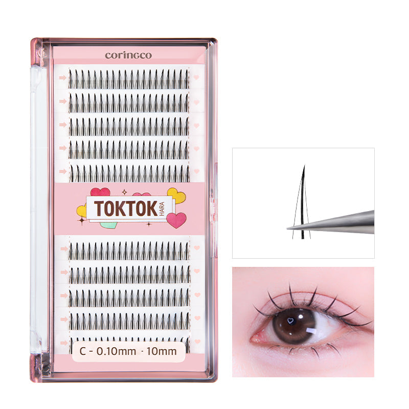 CORINGCO Toktok-Hara Filter Eyelash [Black - 9mm]