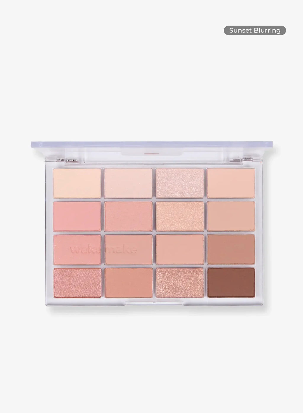 WAKEMAKE Soft Blurring Eye Palette 03 Sunset Blurring exact palette