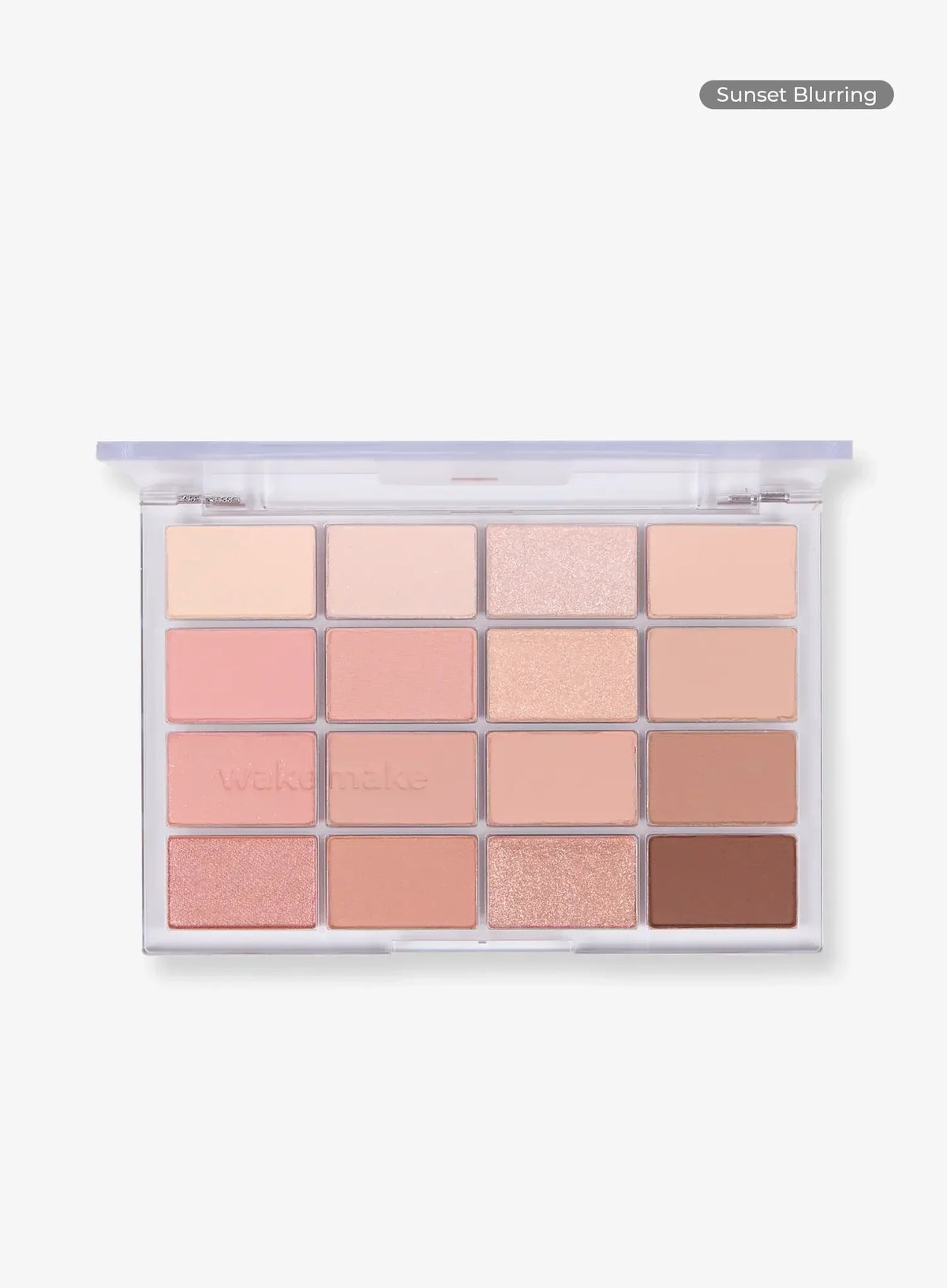 WAKEMAKE Soft Blurring Eye Palette 03 Sunset Blurring exact palette