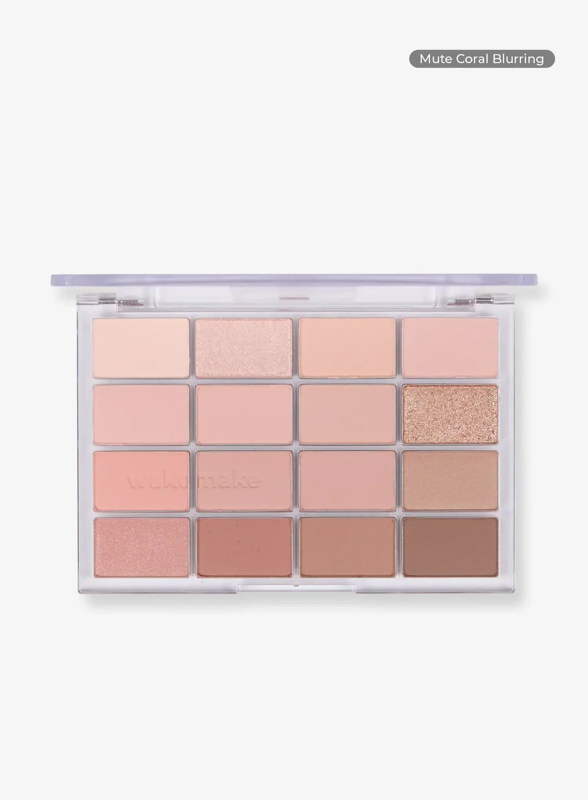 WAKEMAKE Soft Blurring Eye Palette 05 Muted Coral Blurring exact palette