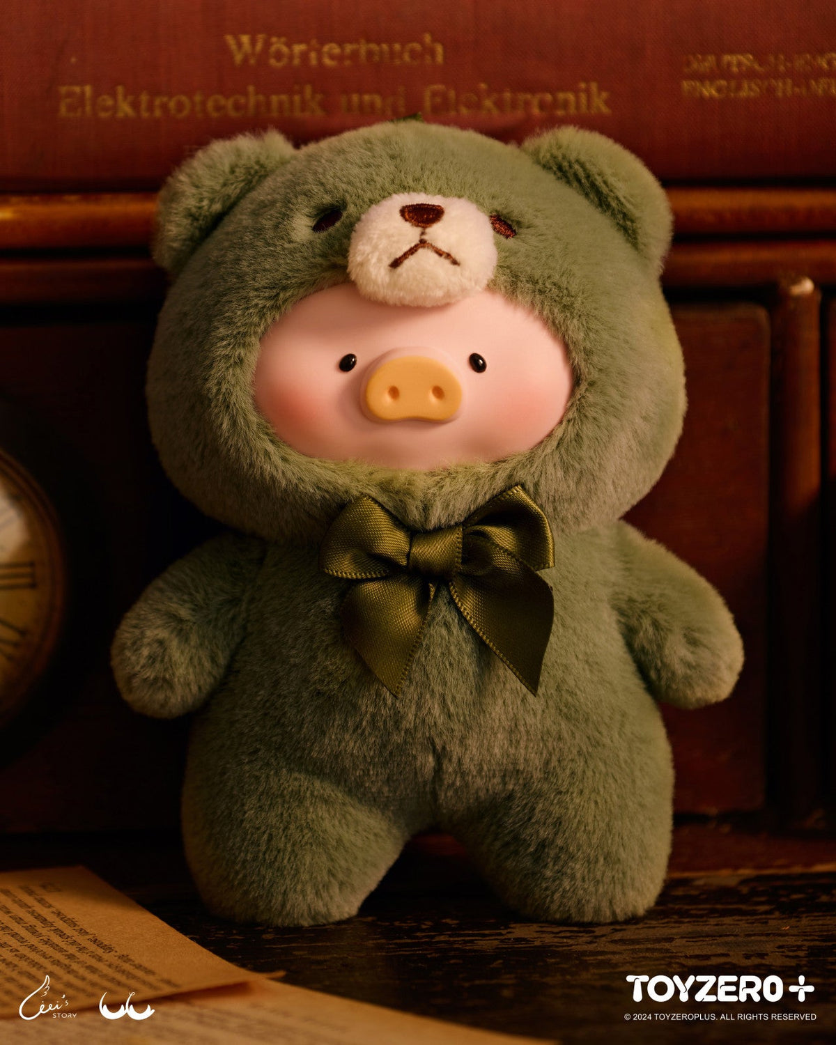 罐頭豬LuLu復古泰迪玩具店搪膠絨毛掛件盲盒 LuLu Retro Teddy Toy Shop Vinyl Flocked Charm Blind Box