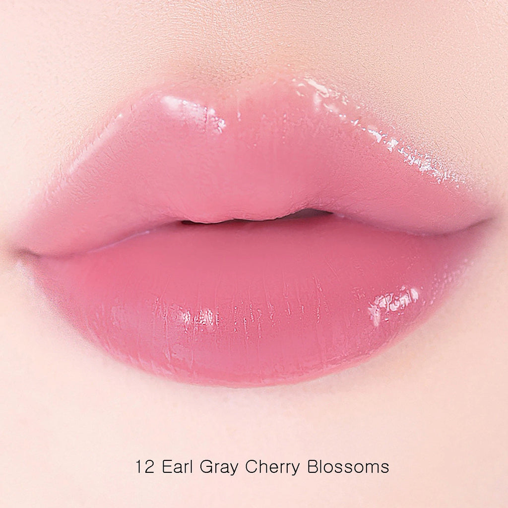 AMUSE Bebe Tint 12 Earl Gray Cherry Blossoms lip result
