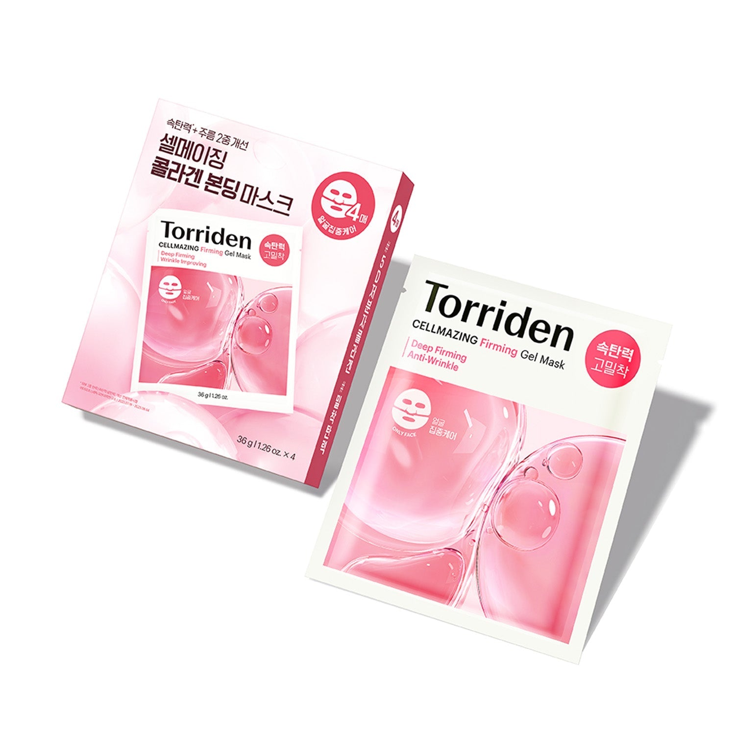 Torriden 低分子膠原蛋白彈力緊緻果凍面膜4片裝