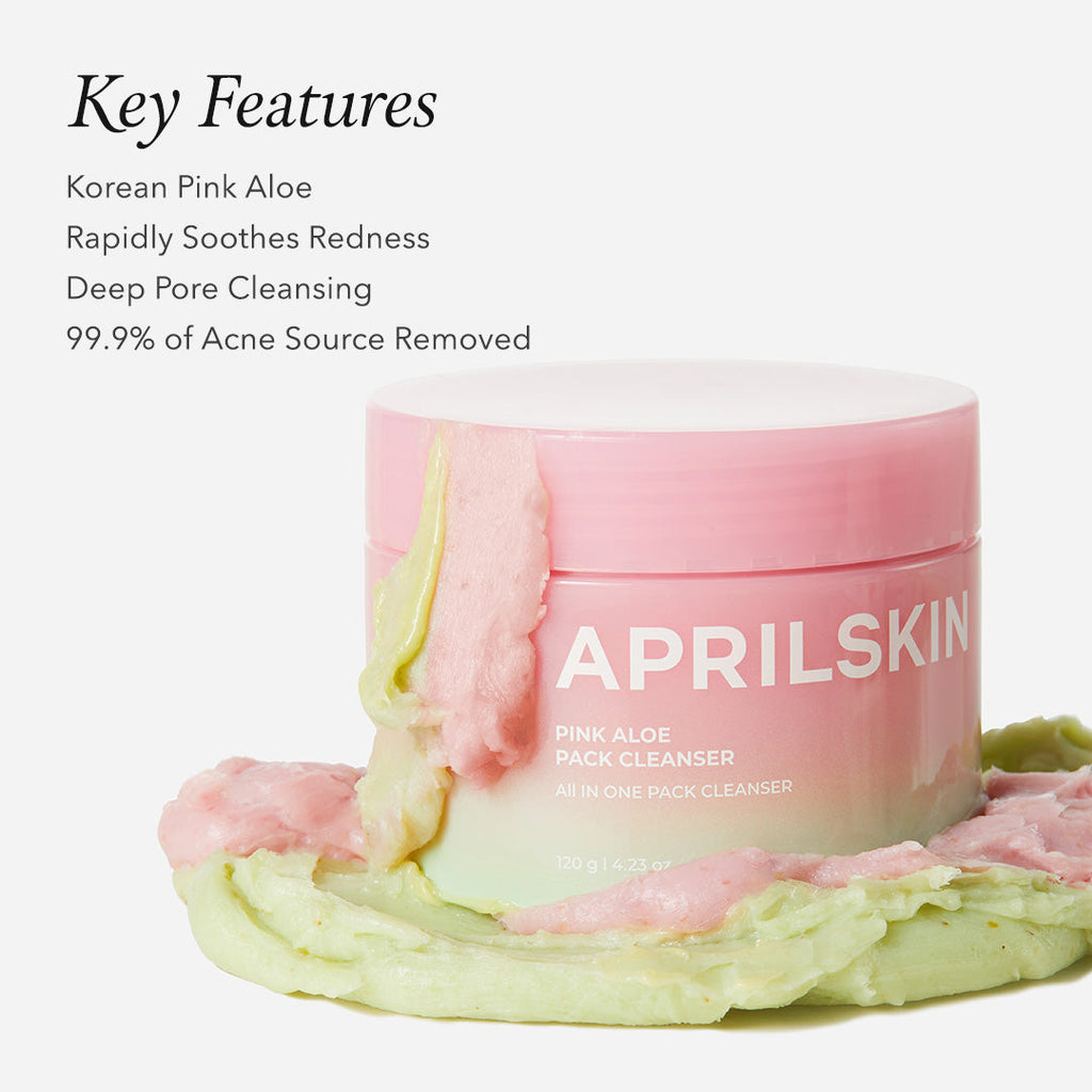 APRILSKIN-粉紅蘆薈潔顏蛋白霜120g