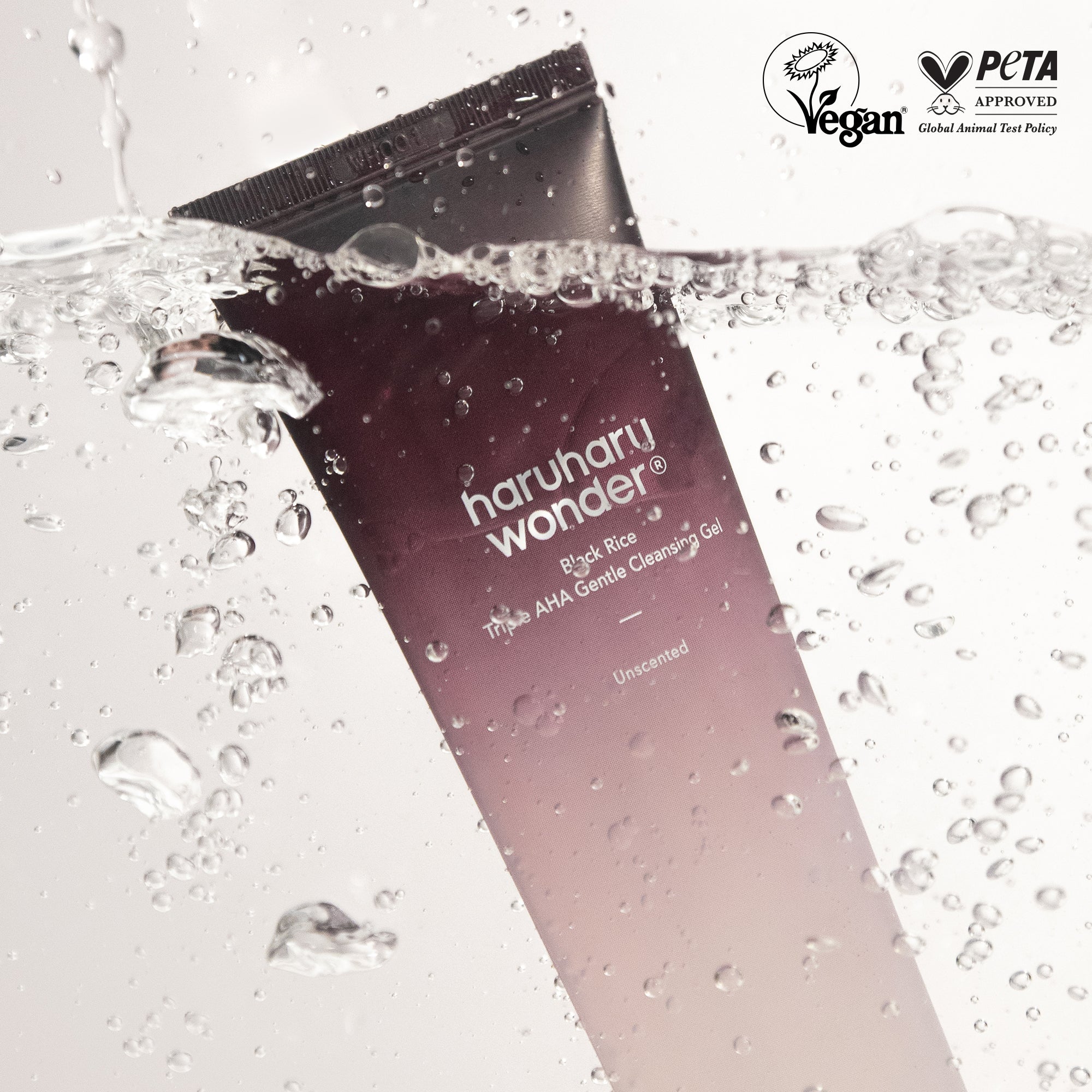 Haruharu Wonder 黑米三重AHA溫和潔面?喱 100ml