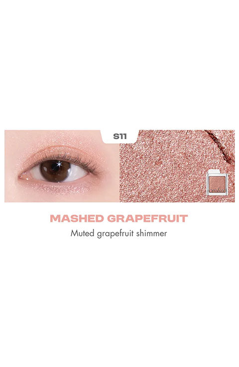 rom&nd Slide In Single S11 Mashed Grapefruit exact eye swatch