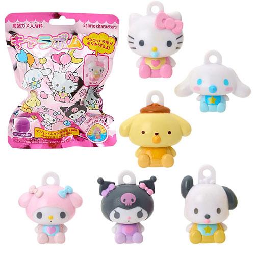 Sanrio Characters キャラボム 炭酸ガス入浴料「ゆらゆらベビー」造型公仔沐浴球 (葡萄香．全6款隨機)