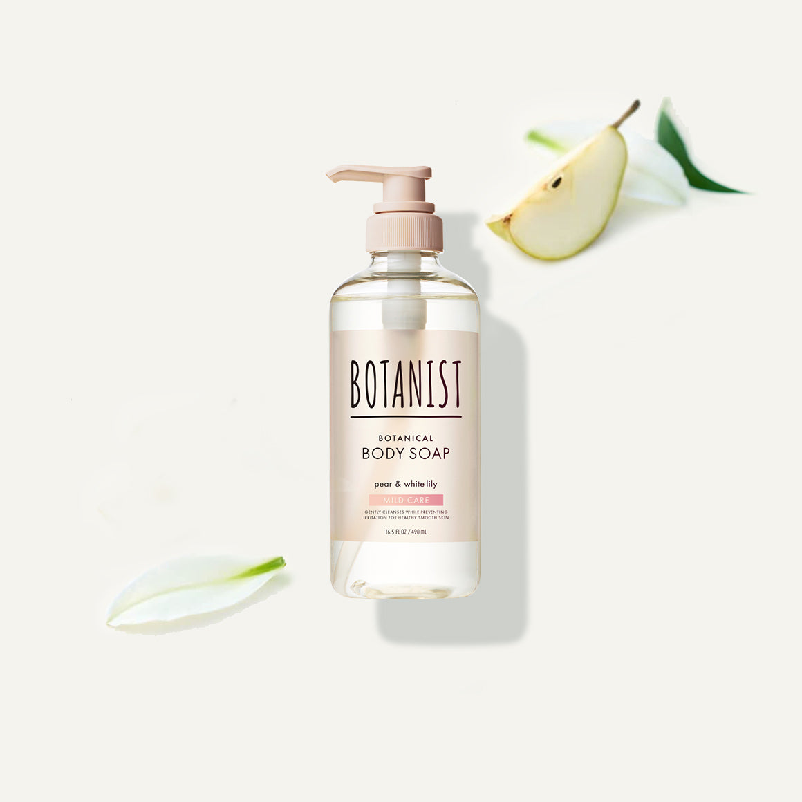 BOTANIST 植物性沐浴露 溫和呵護型 490ml（洋梨＆白百合香）／ボタニカルボディーソープ マイルドケア