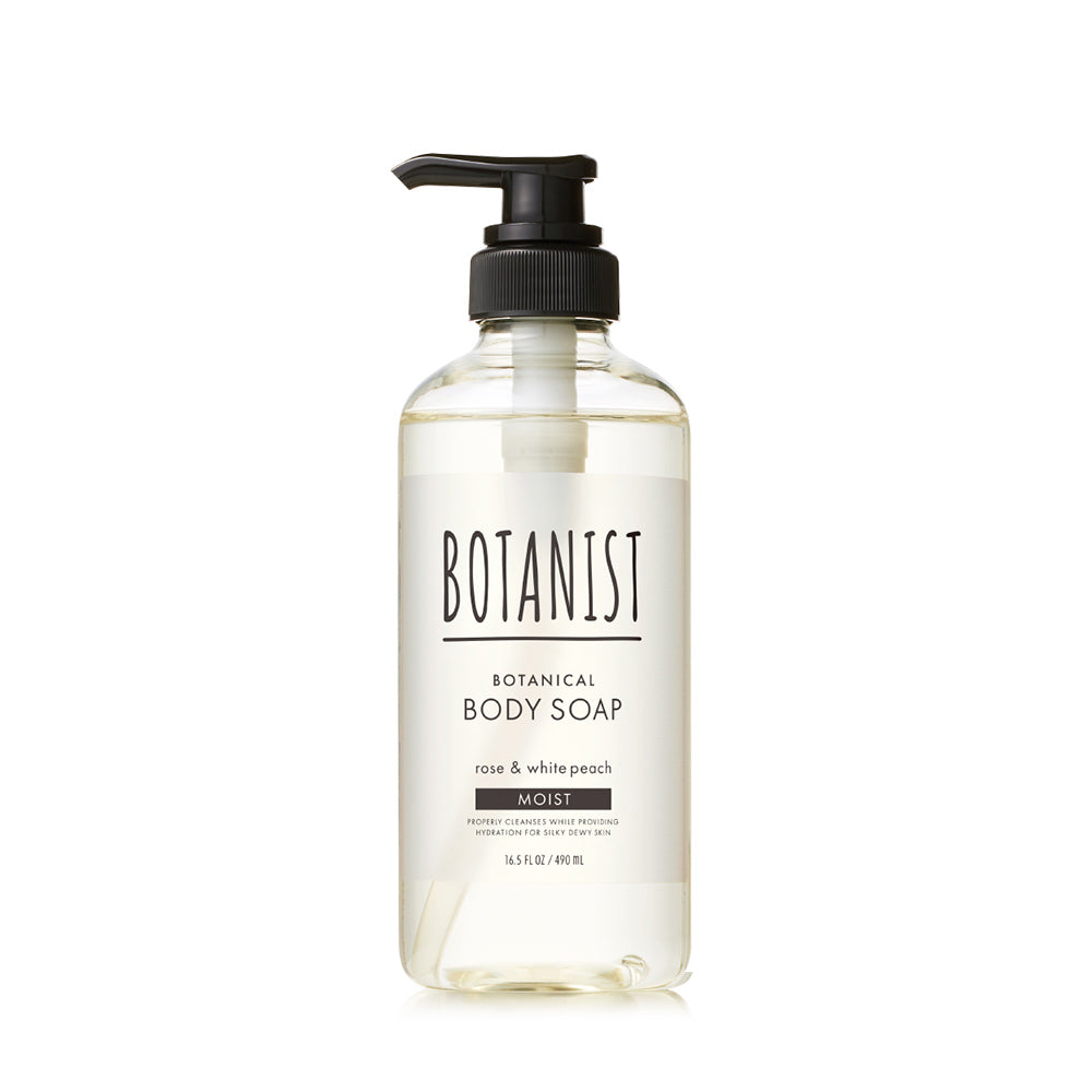 BOTANIST 植物性沐浴露 滋潤型 玫瑰＆白桃香 490ml（ボタニカルボディーソープ モイスト）