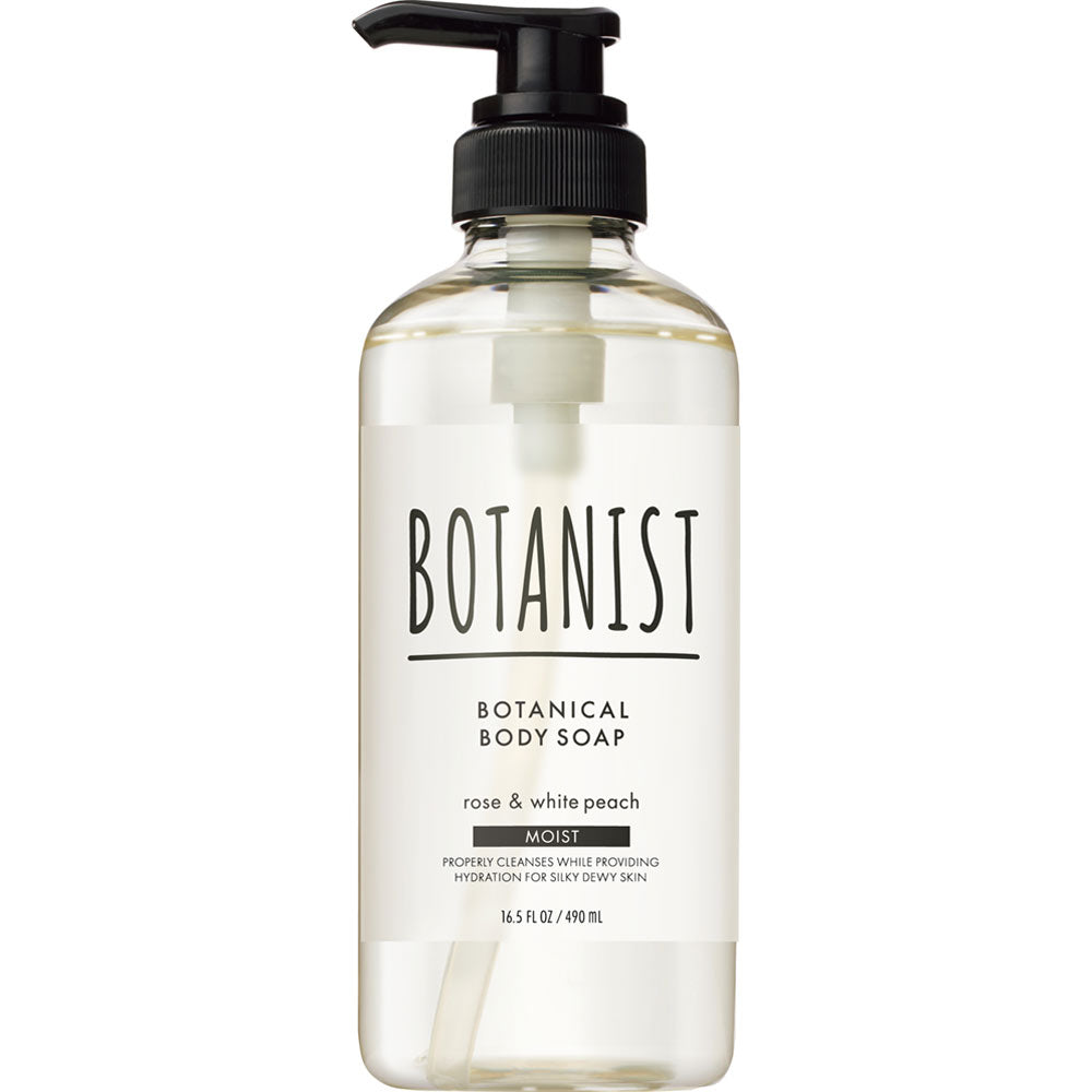 BOTANIST 植物性沐浴露 滋潤型 玫瑰＆白桃香 490ml（ボタニカルボディーソープ モイスト）