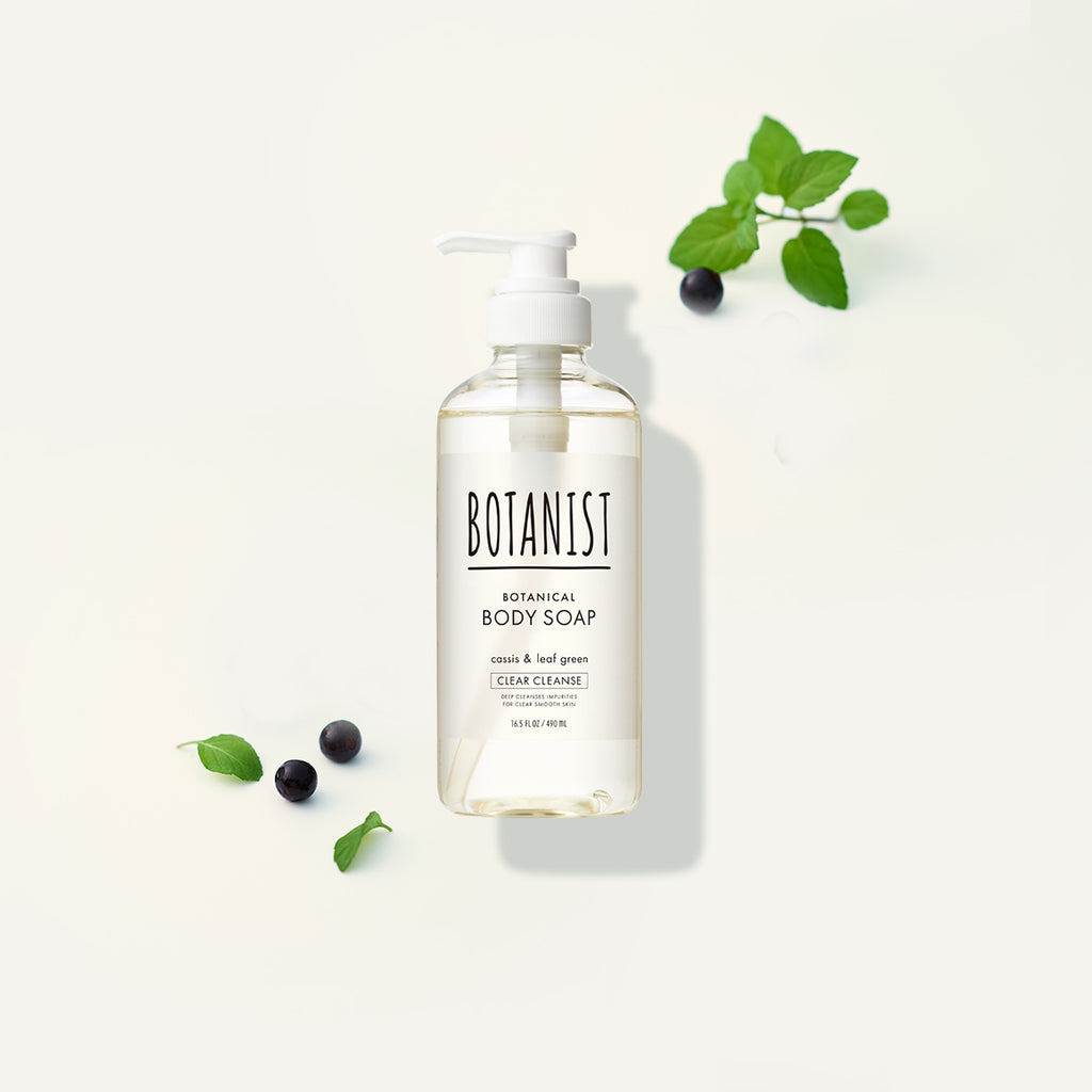 BOTANIST 植物性沐浴露 淨透潔淨型 490ml（黑加侖＆嫩葉綠香）／ボタニカルボディーソープ クリアクレンズ
