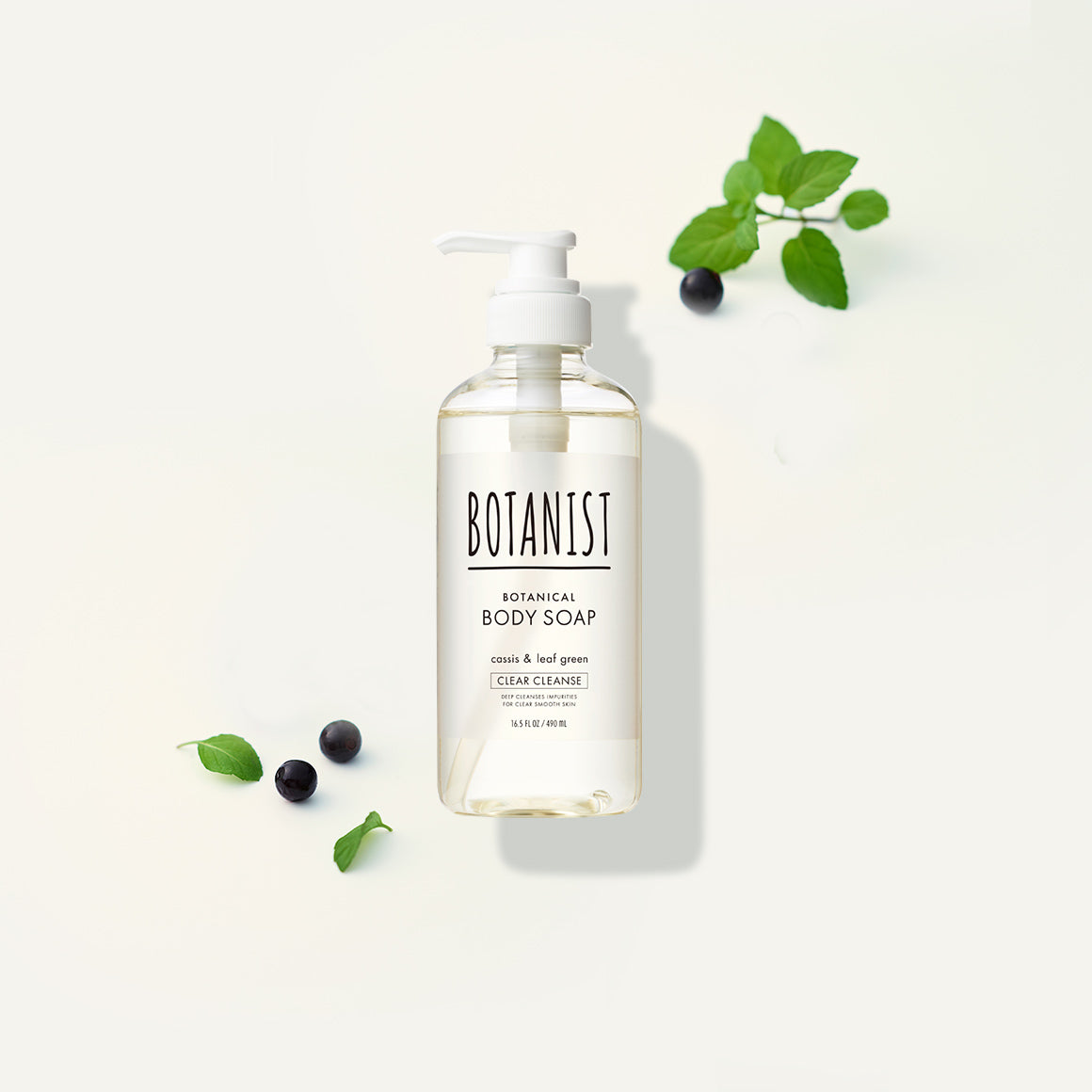 BOTANIST 植物性沐浴露 淨透潔淨型 490ml（黑加侖＆嫩葉綠香）／ボタニカルボディーソープ クリアクレンズ