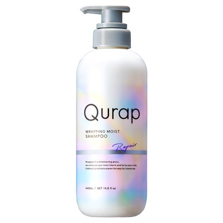 Qurap 光膜包覆保濕洗髮水 440mL／ラッピングモイスト シャンプー（滲透型角蛋白×維他命C衍生物）