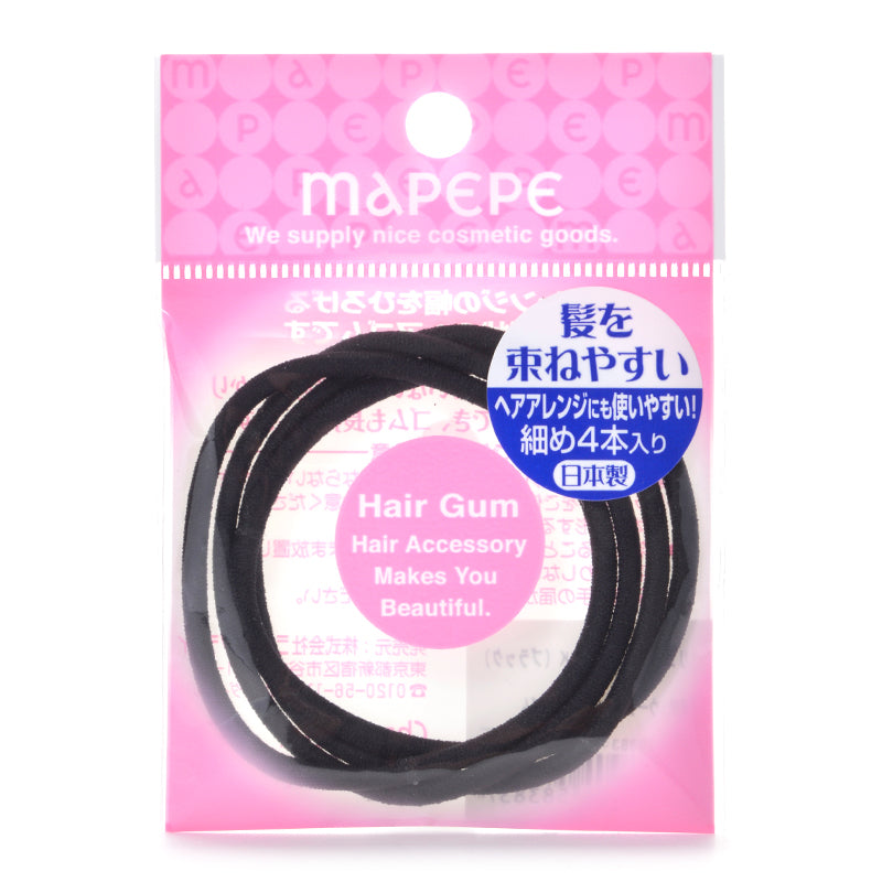 MAPEPE 黑色幼橡筋 4件裝