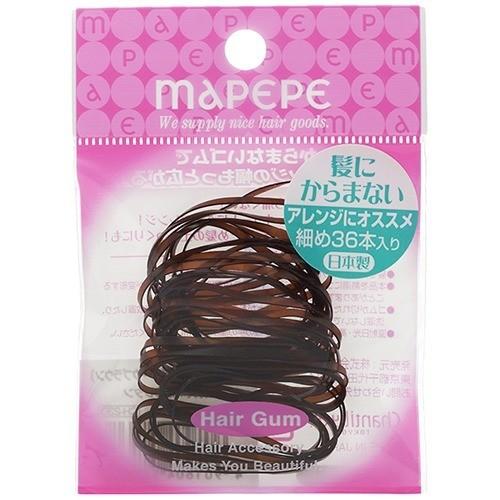MAPEPE啡色膠橡筋 36件裝