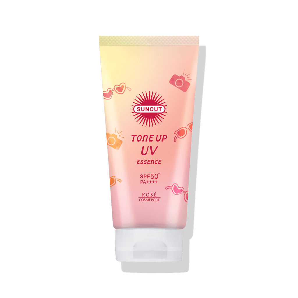 KOSE SUNCUT Tone Up UV Essence 淡粉紅 80g 官方正面產品圖