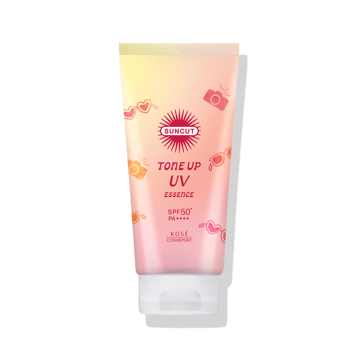 KOSE SUNCUT Tone Up UV Essence 淡粉紅 80g 官方正面產品圖
