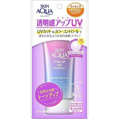ROHTO Skin Aqua 美肌亮膚防曬隔離霜 薰衣草色 SPF50+ PA++++ 80g