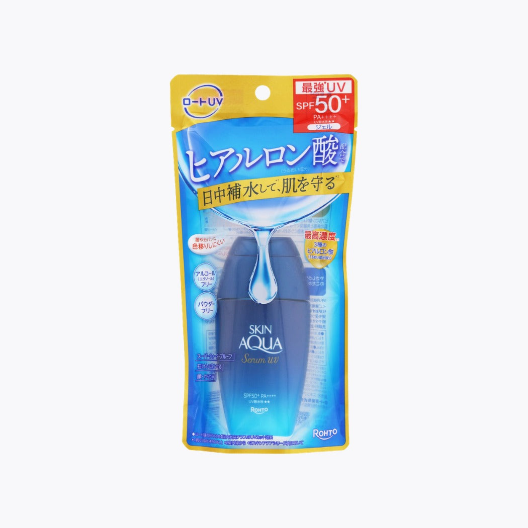 ROHTO Skin Aqua 小藍瓶 零感UV透明質酸保濕防曬精華 SPF50+ PA++++ 70g