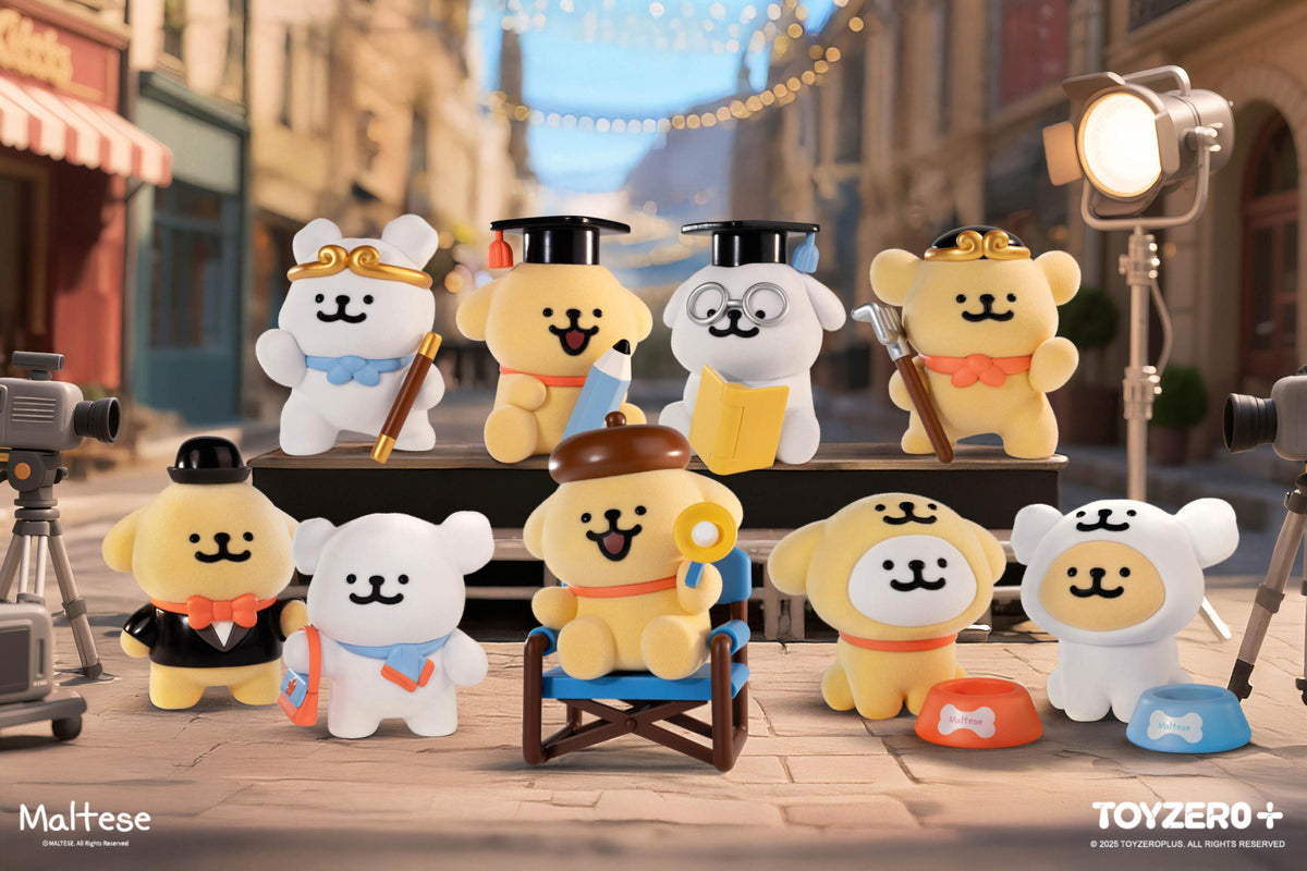 Maltese 線條小狗 - 人生劇場系列 (盲盒) Maltese Line Puppy Life Theatre Series (Blind Box)