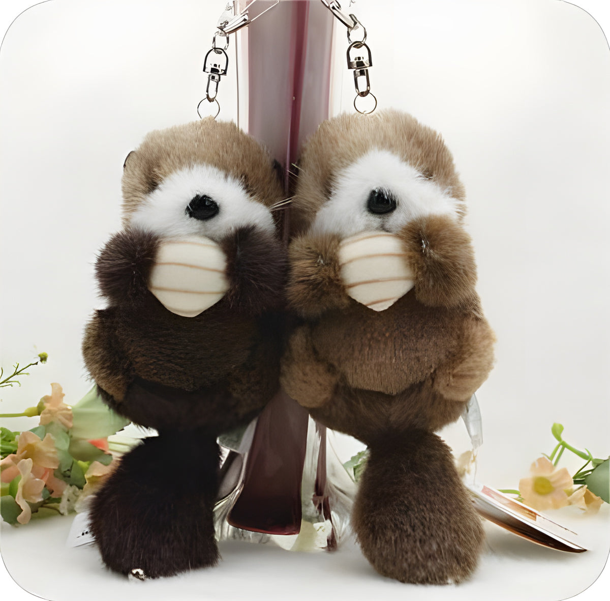 TAKENOKO 海獺掛件 深棕色 12cm
