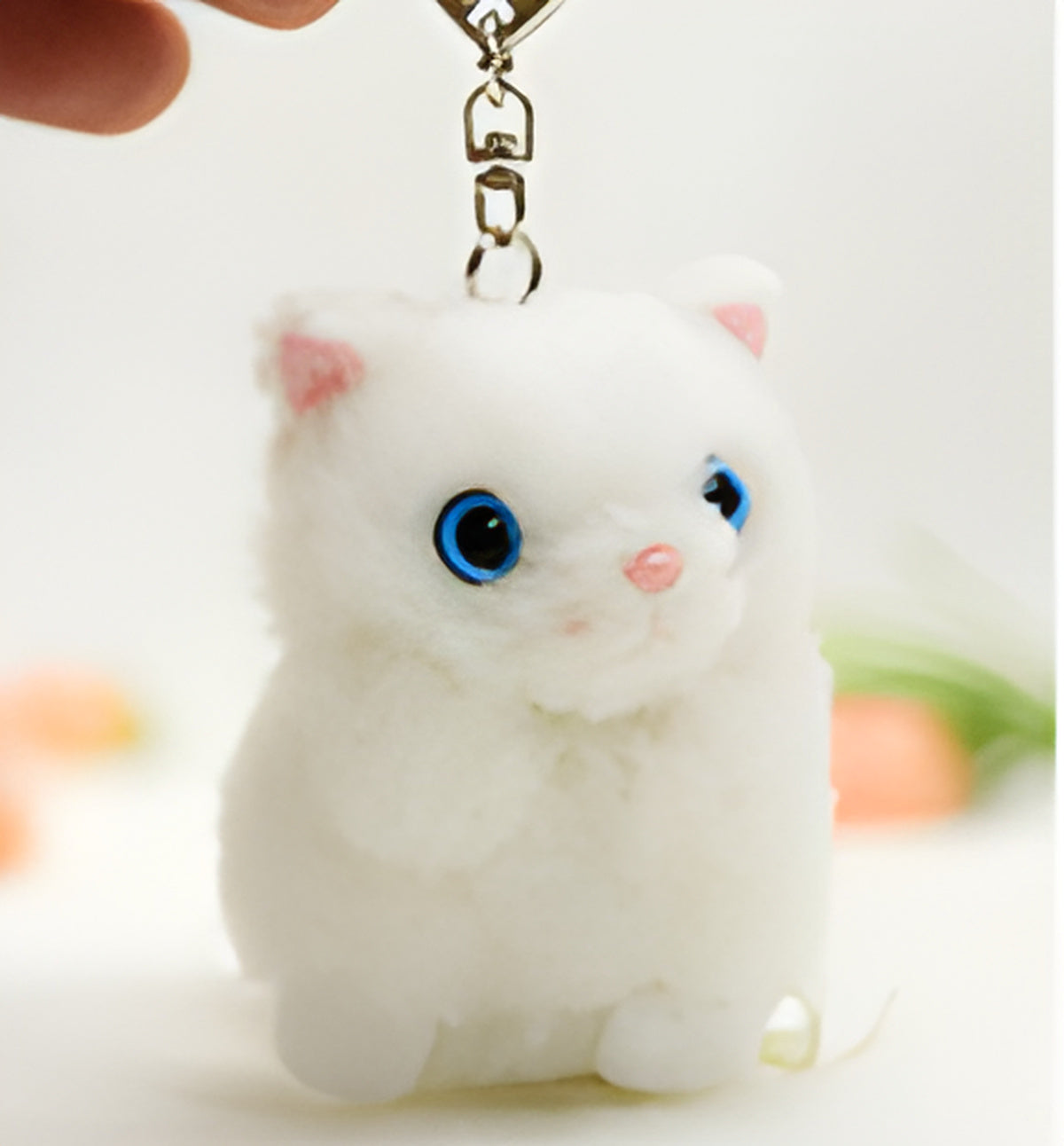 小貓咪掛件（白色）6cm