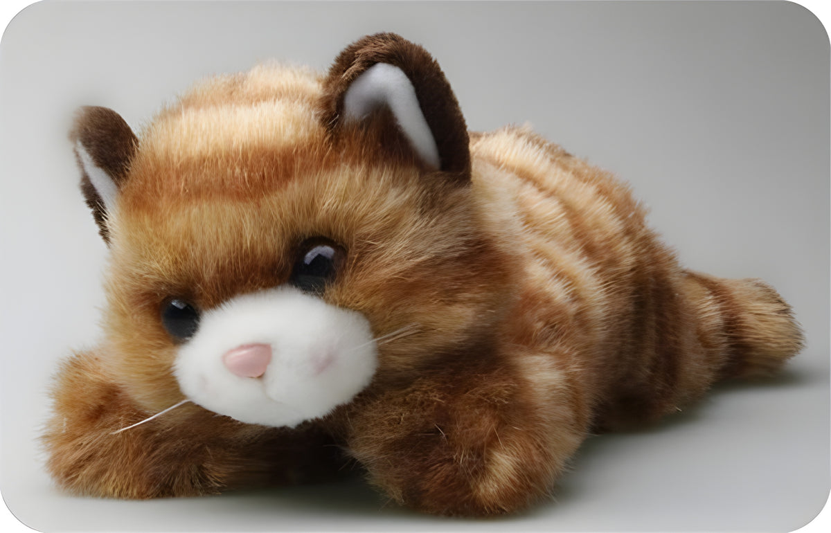 趴姿貓咪-茶色身長26CM