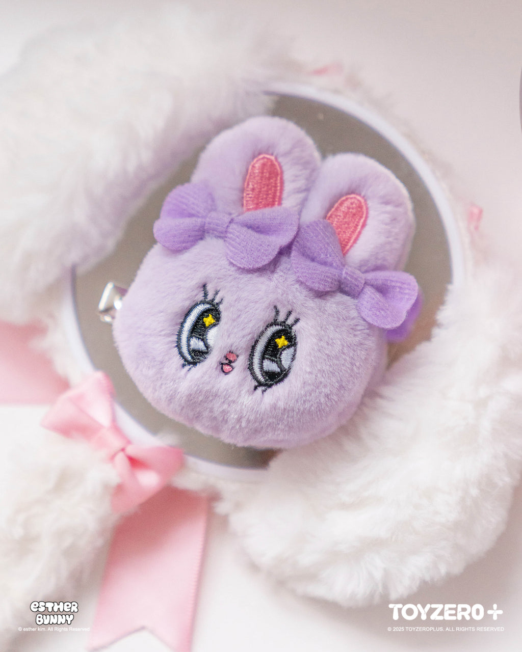 Esther Bunny - 毛絨髮夾 (Lavender Bunny) Esther Bunny Plush Hair Clip (Lavender Bunny)