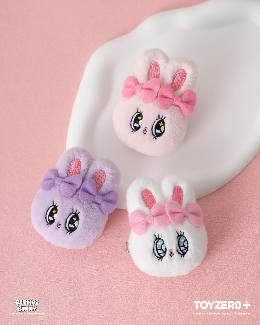 Esther Bunny - 毛絨髮夾 (Cream Bunny) Esther Bunny Plush Hair Clip (Cream Bunny)