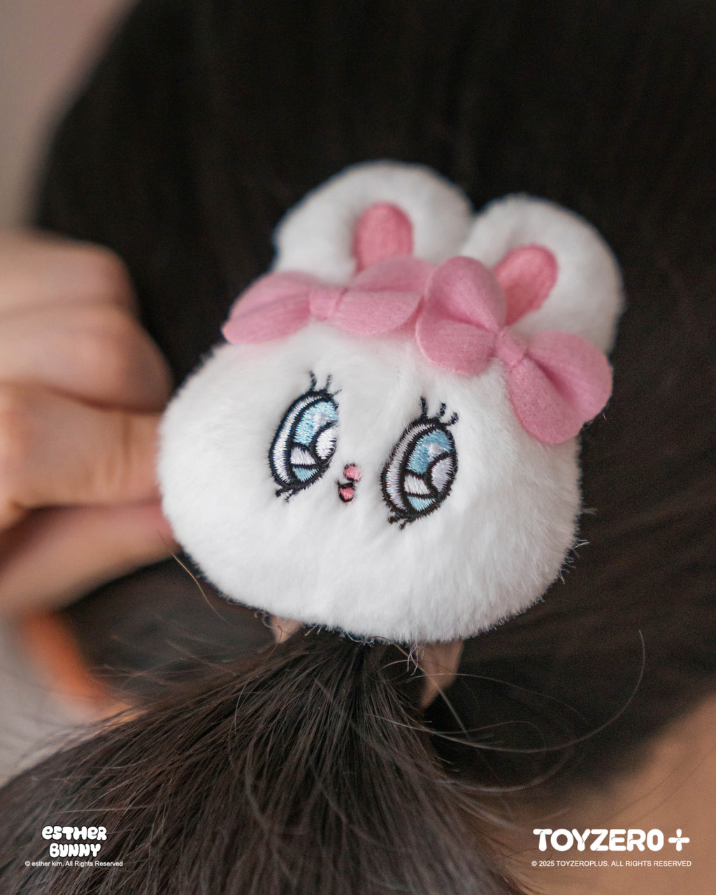 Esther Bunny - 毛絨髮夾 (Cream Bunny) Esther Bunny Plush Hair Clip (Cream Bunny)