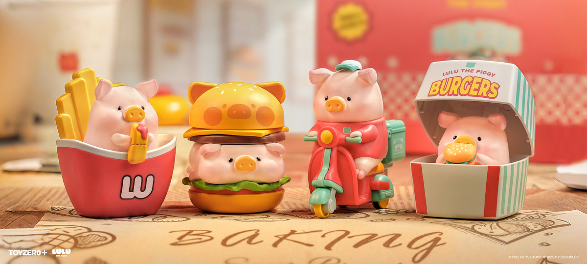 罐頭豬LuLu漢堡急送可動系列盲盒 LuLu Burger Express Action Series Blind Box