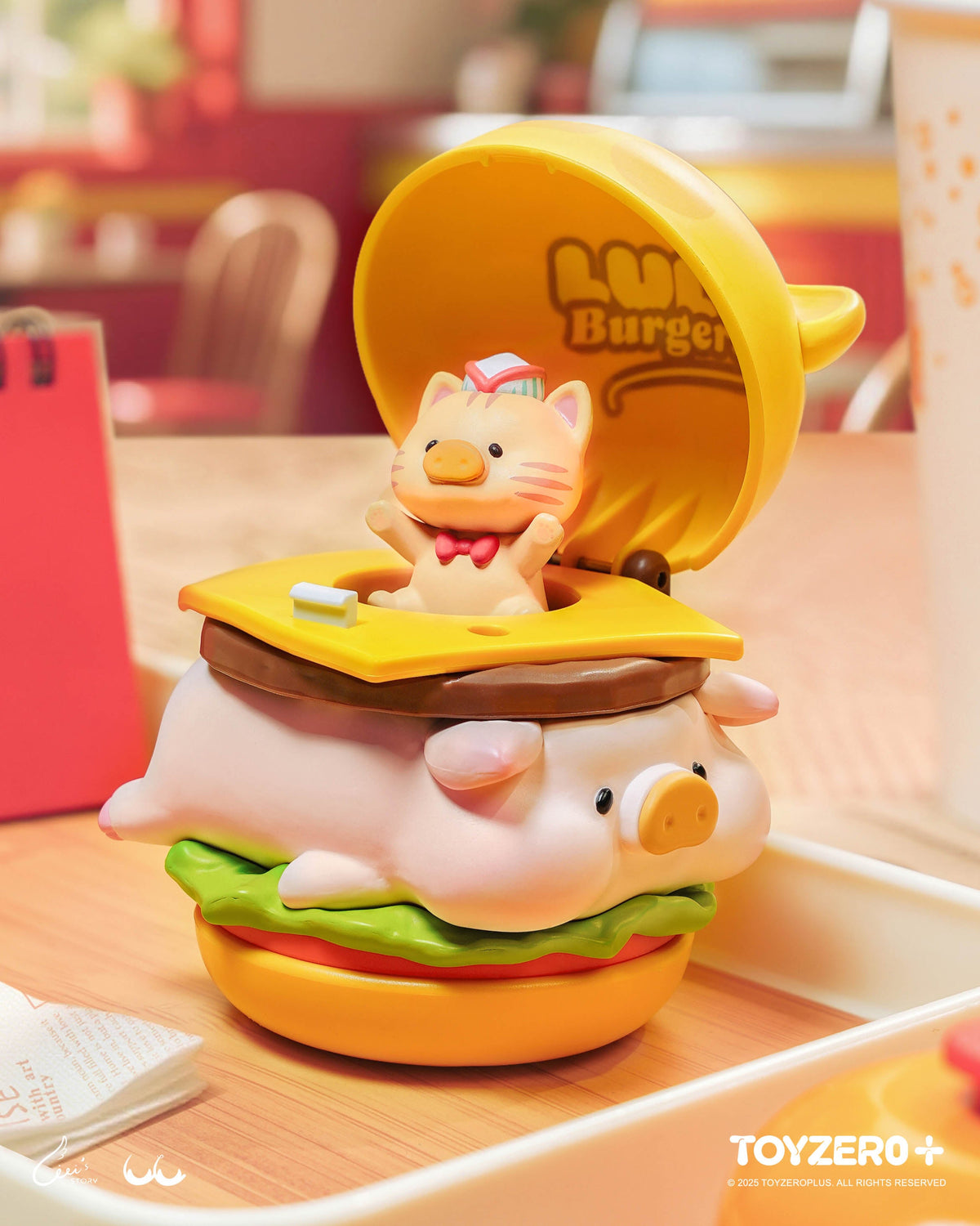 罐頭豬LuLu漢堡急送可動系列盲盒 LuLu Burger Express Action Series Blind Box