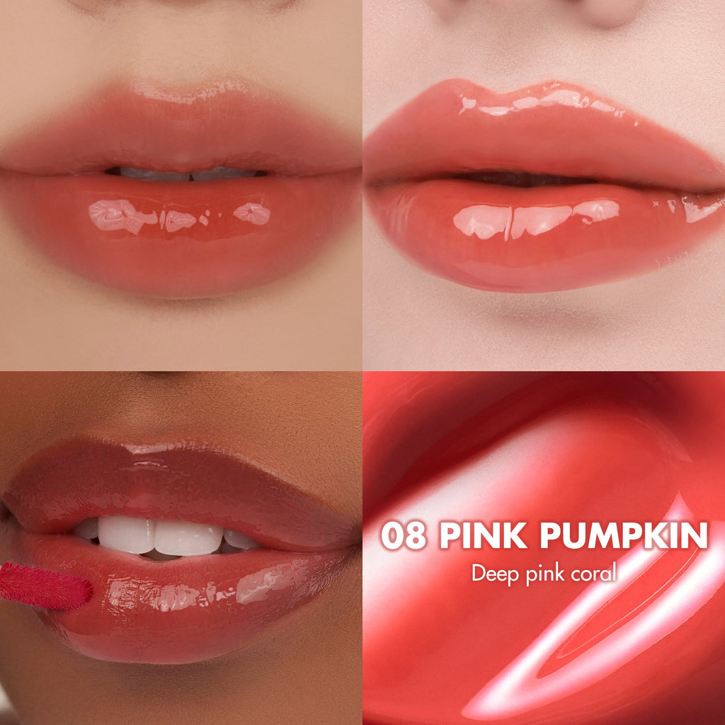 rom&nd The Juicy Lasting Tint 果汁鎖色唇釉 #08 Pink Pumpkin