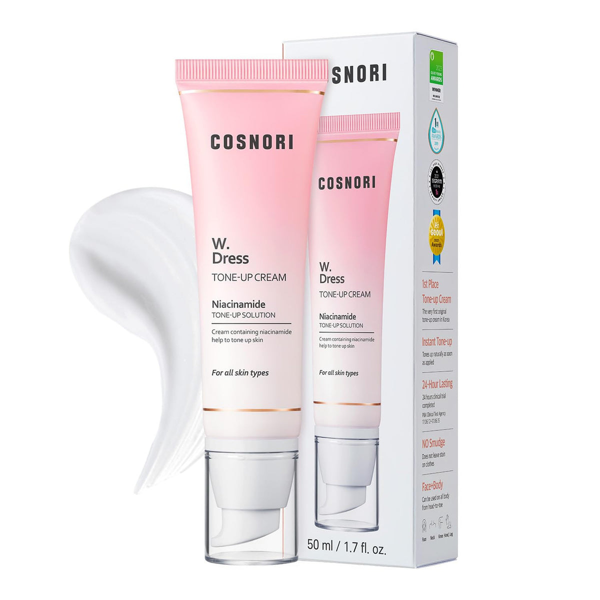 COSNORI W.Dress 提亮素顏霜 (Whitening Dress Tone-up Cream)