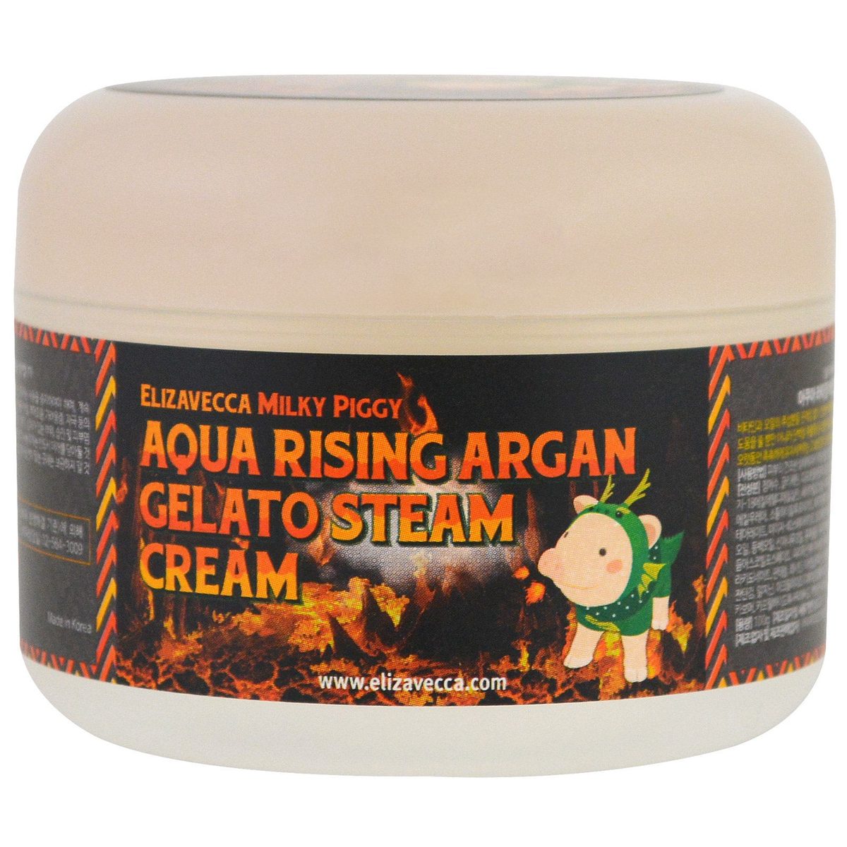 Elizavecca 牛奶小豬 摩洛哥堅果油蒸氣保濕霜 Milky Piggy Aqua Rising Argan Gelato Steam Cream 100g