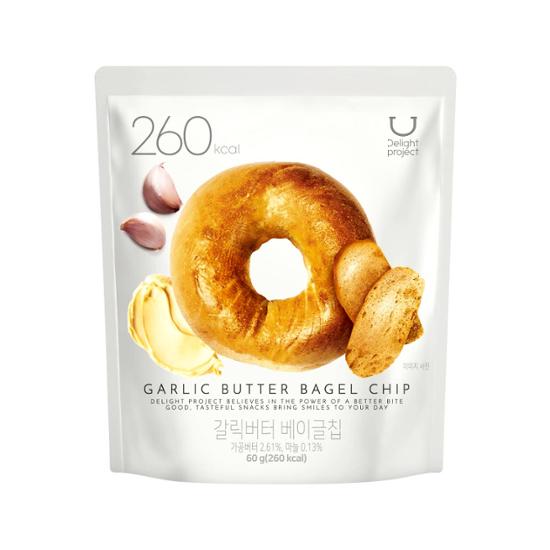 Delight Project 香蒜牛油百吉圈脆片 60g / Delight Project Garlic Butter Bagel Chip 60g（갈릭버터 베이글칩）