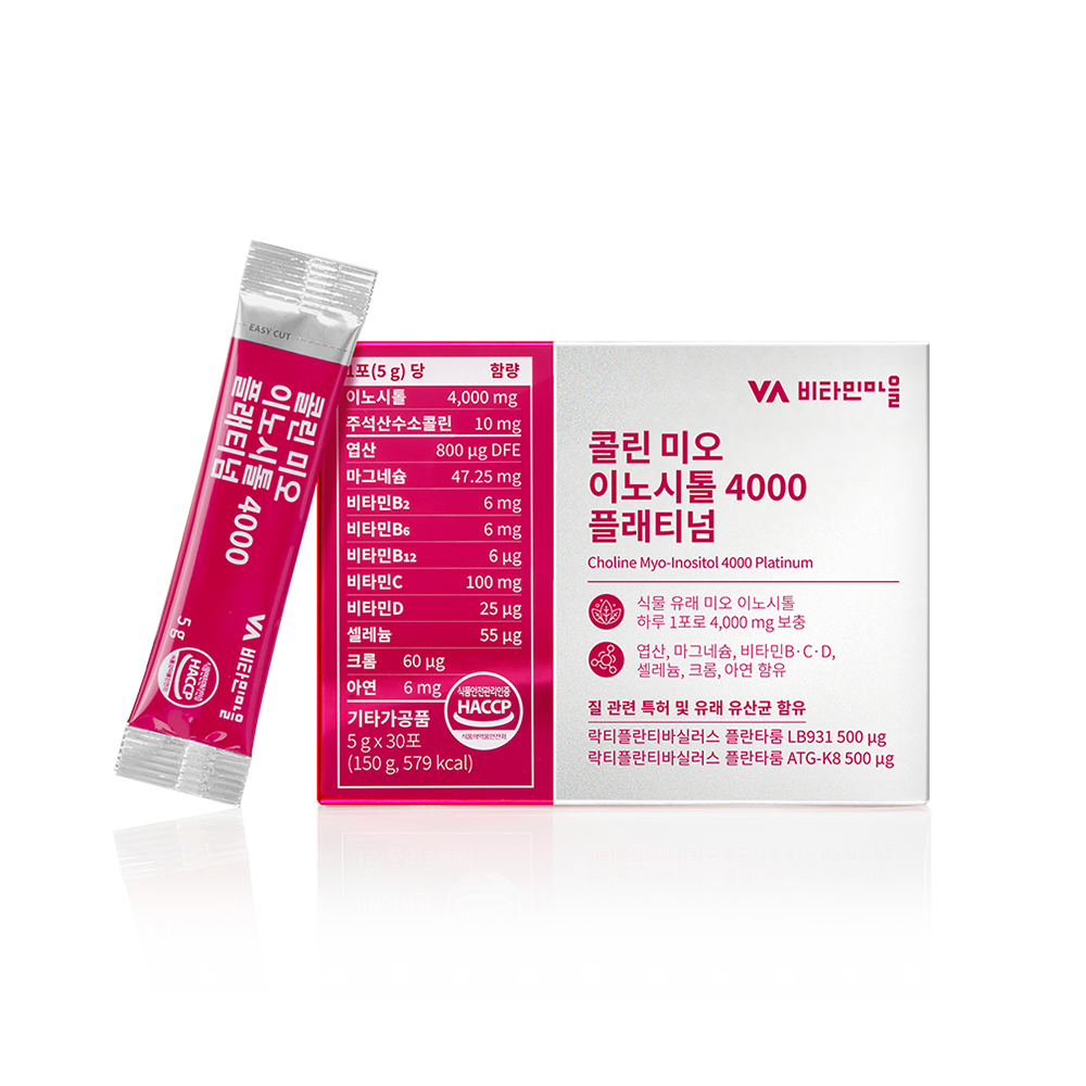 Vitamin village 膽鹼肌醇 4000 白金版 [5g x 30條]