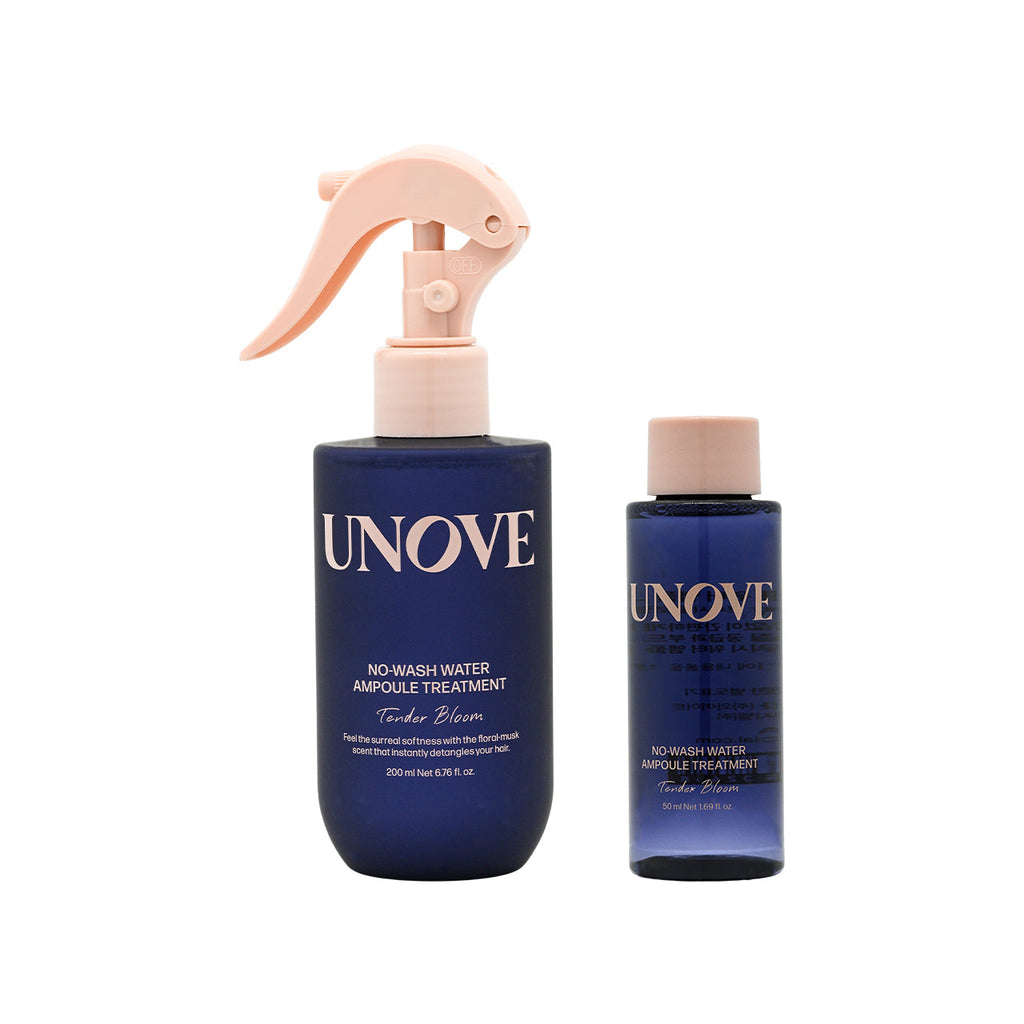 UNOVE 免沖洗水感安瓶護髮素套裝 200ml + 50ml（Tender Bloom）／ UNOVE No-Wash Water Ampoule Treatment Set 200ml + 50ml