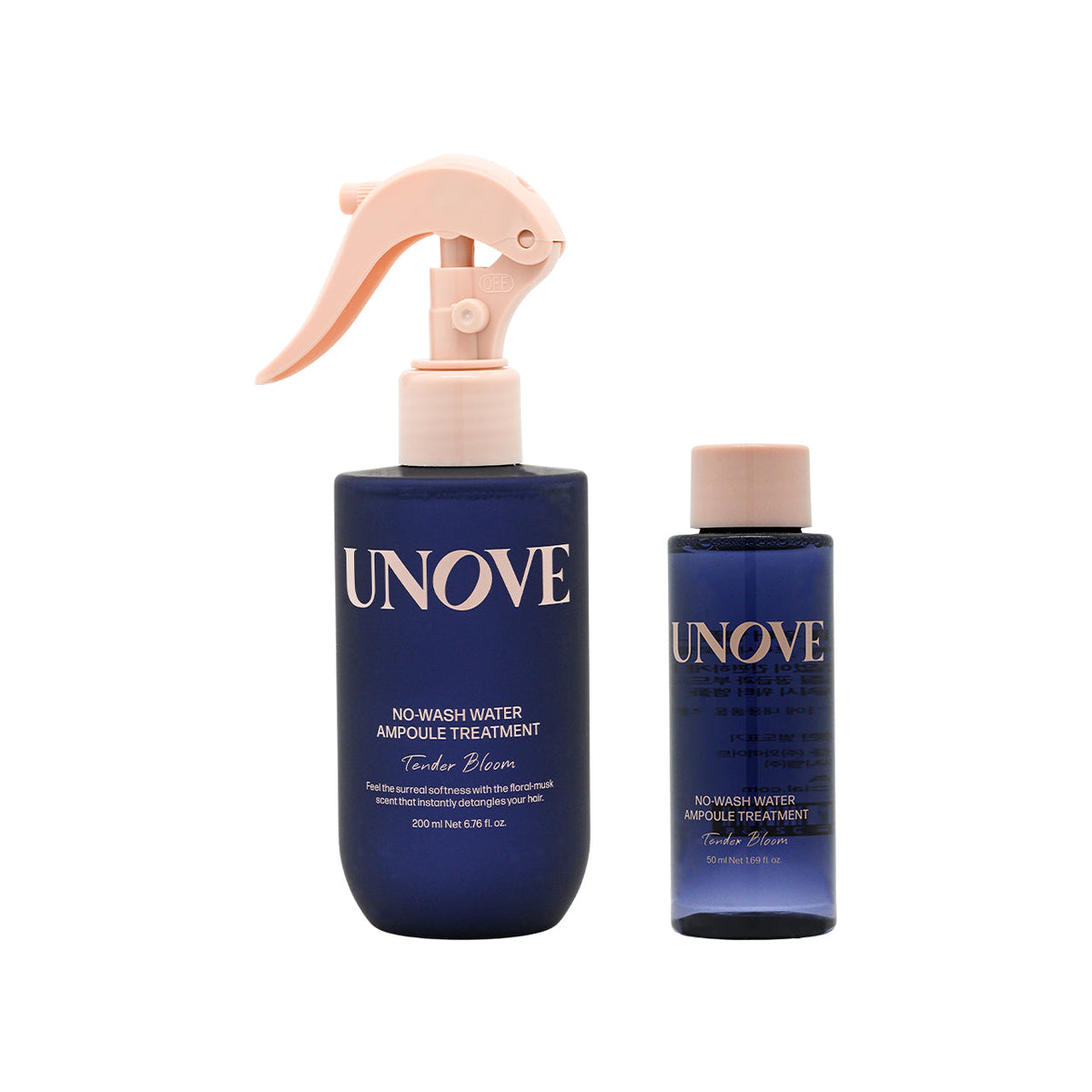 UNOVE 免沖洗水感安瓶護髮素套裝 200ml + 50ml（Tender Bloom）／ UNOVE No-Wash Water Ampoule Treatment Set 200ml + 50ml