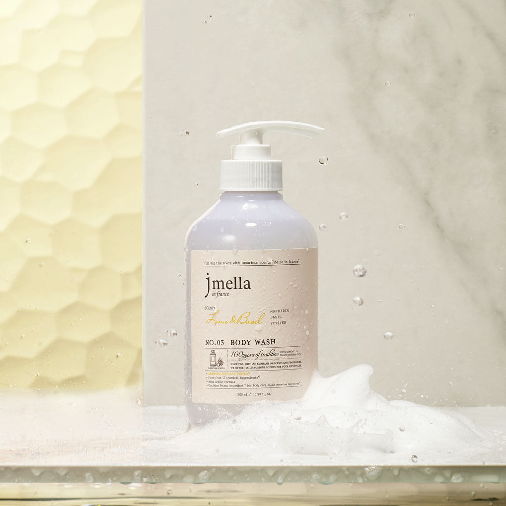 JMELLA In France Body Wash No.03 Lime & Basil 香水沐浴露 500ml (제이멜라 인프랑스 라임&바질 바디워시)