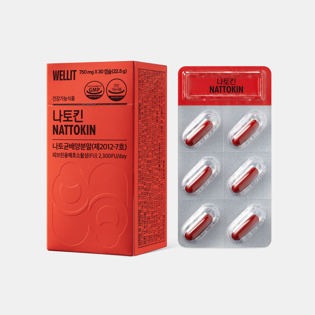 WELLIT 納豆激梅心血管膠囊 [750mg x 30粒]