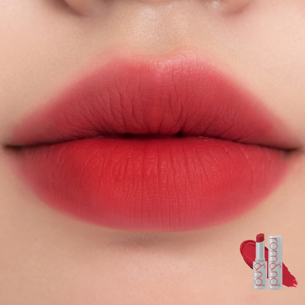 romand-zero-matte-lipstick 17 Red Heat 色號效果