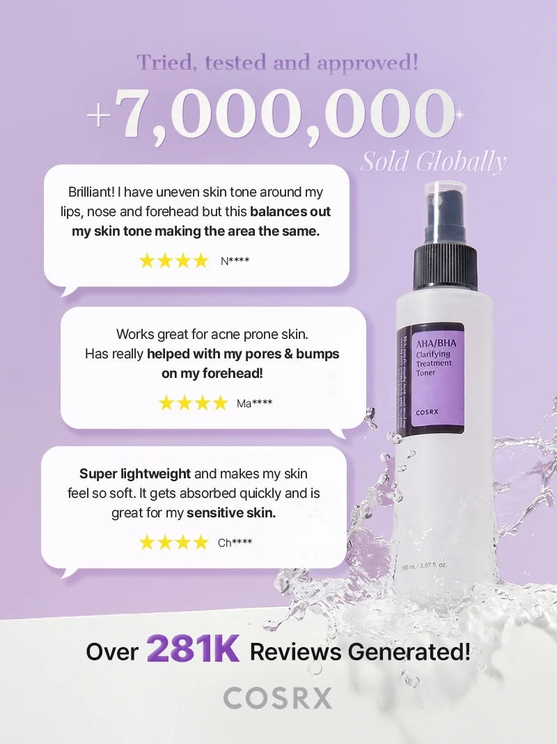 COSRX AHA/BHA 潔淨修護噴霧爽膚水150ml