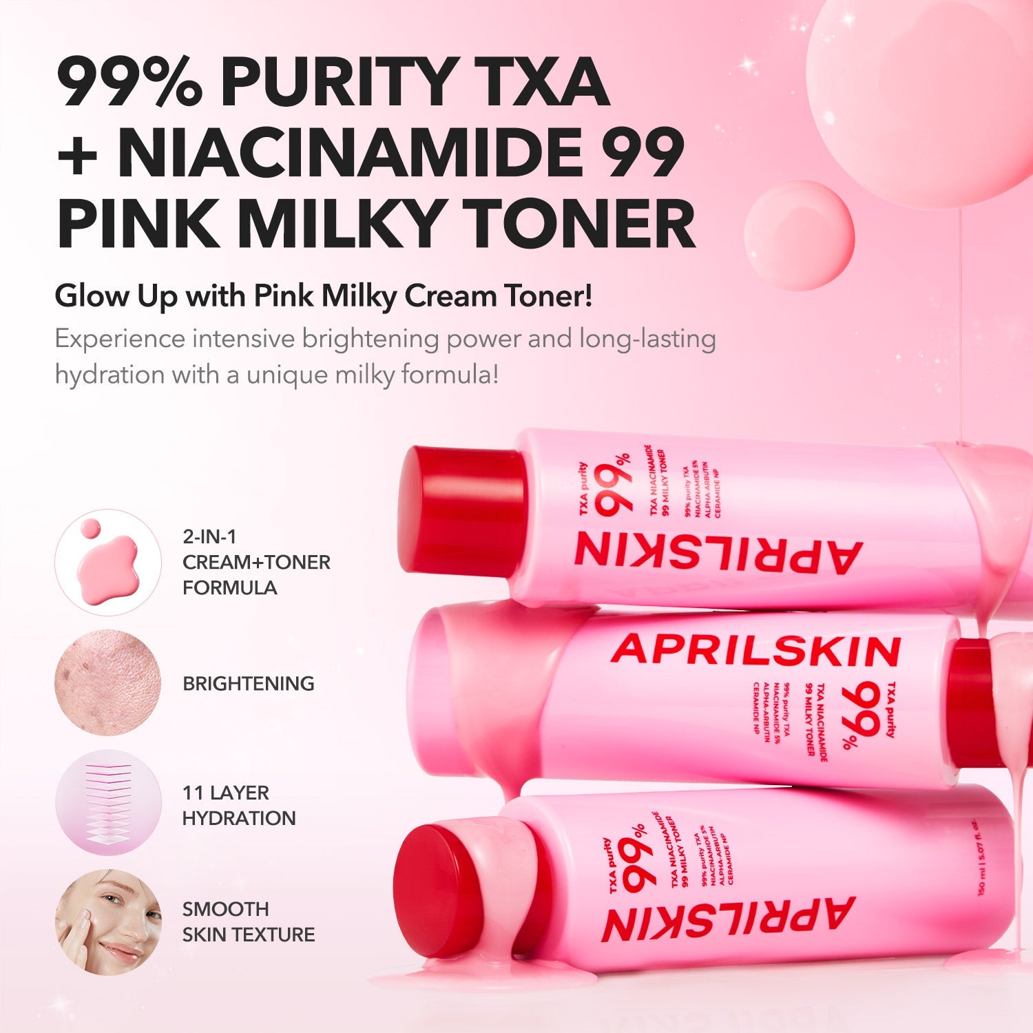 APRILSKIN - TXA 菸鹼醯胺 99 乳狀爽膚水