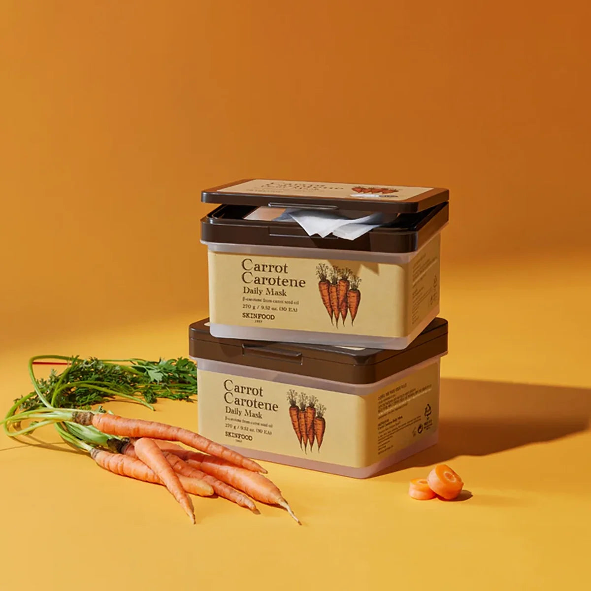 SKINFOOD每天5分鐘 胡蘿蔔素早安面膜 – 30片裝