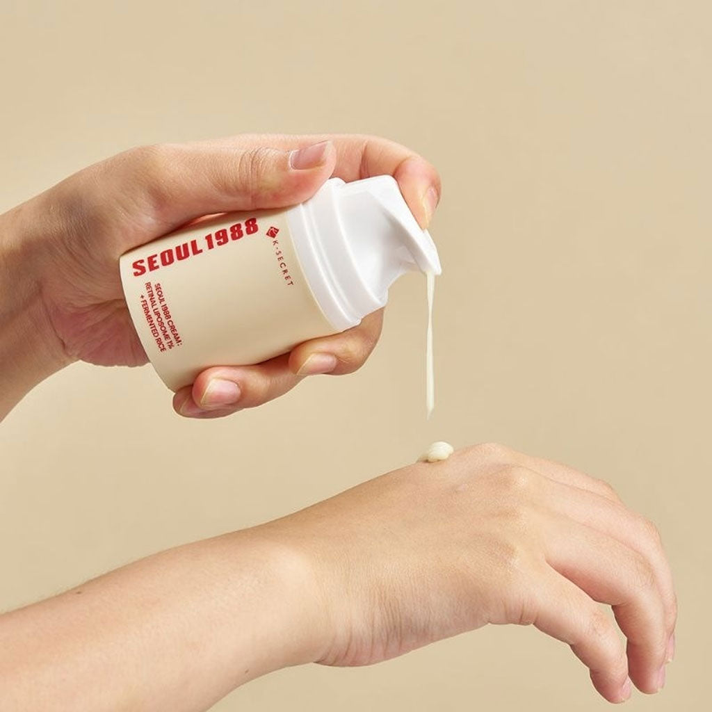 K-SECRET SEOUL 1988 Cream : Retinal Liposome 1% + Fermented Rice 視黃醛脂質體1% + 發酵米 50ml