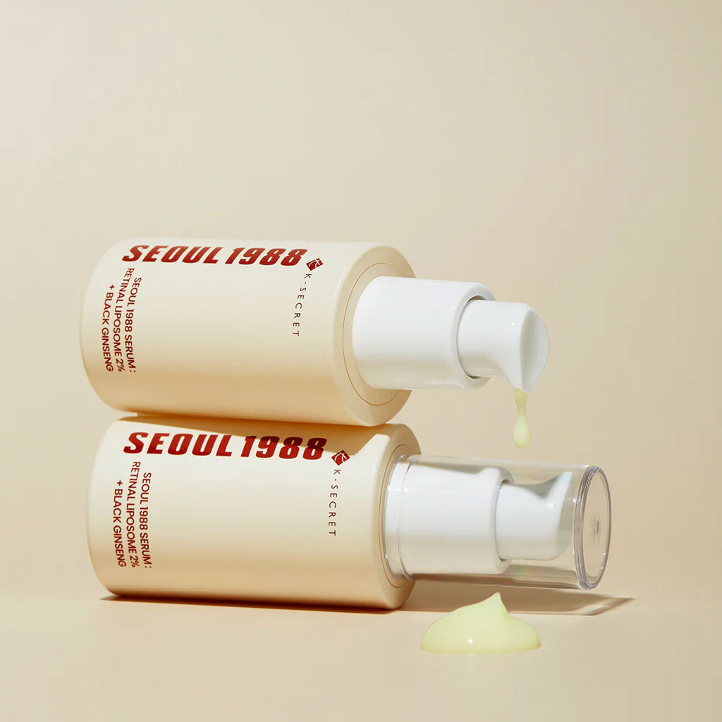 K-SECRET SEOUL 1988 Serum : Retinal Liposome 2% + Black Ginseng 2%視黃醛脂質體+黑參30ml
