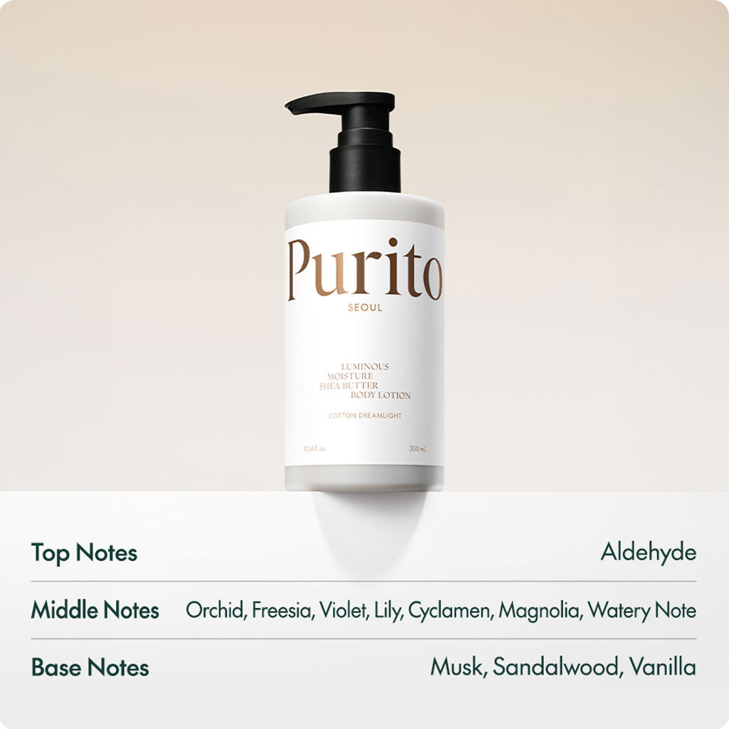PURITO SEOUL 乳木果保濕身體乳液 (午夜浪漫) 300ml