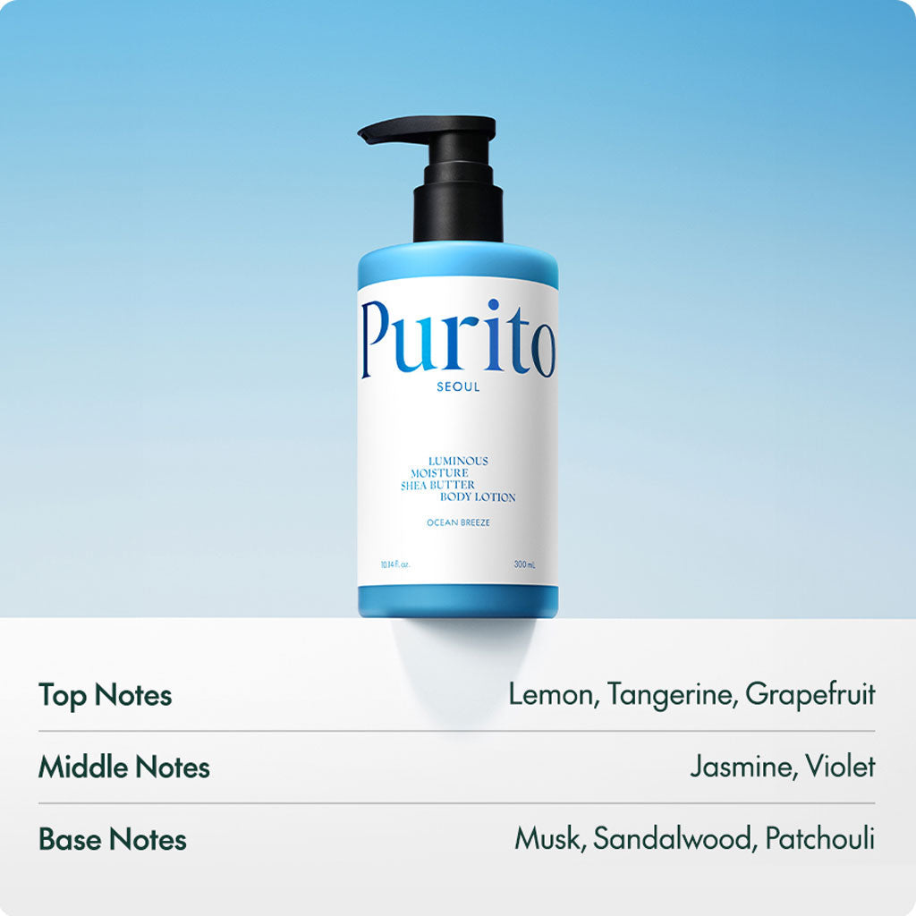 PURITO SEOUL 乳木果保濕身體乳液 (海洋微風) 300ml