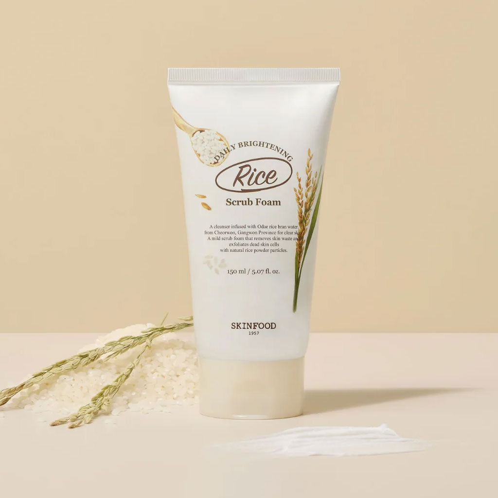 SKINFOOD Rice Daily Brightening Scrub Foam 150ml [Renewed - 150ml]